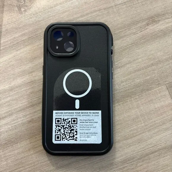 OtterBox Fre Series for MagSafe iPhone 15 Case Black Phone Case - Picture 2 of 3